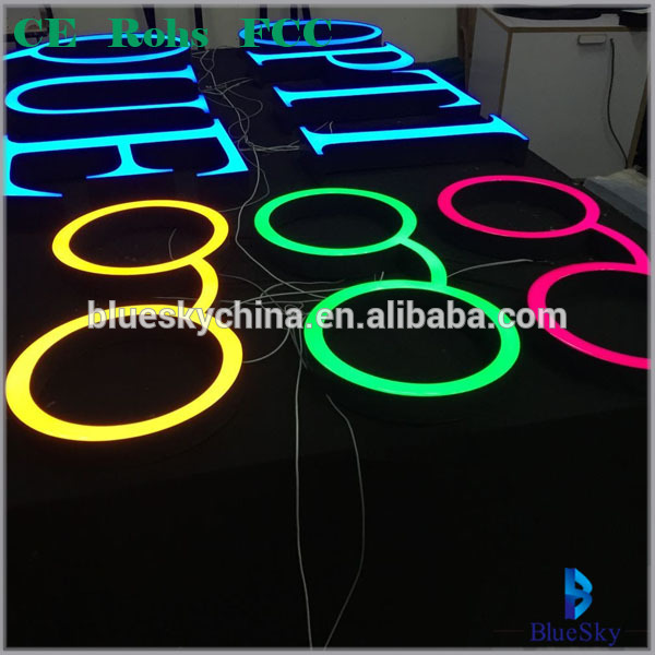 Led channel letter epoxy resin signage led sign resin letter fot high light outdoor or indoor lighting