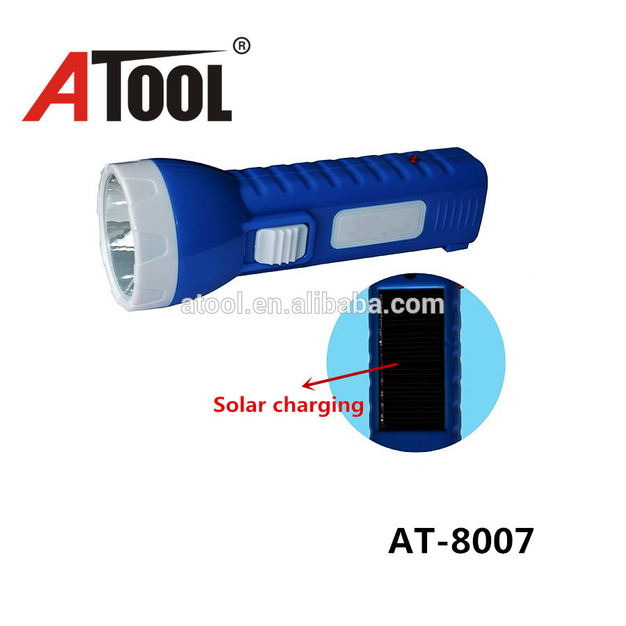 ATOOL 0.5w yuyao plastic solar charging rechargeable torch light