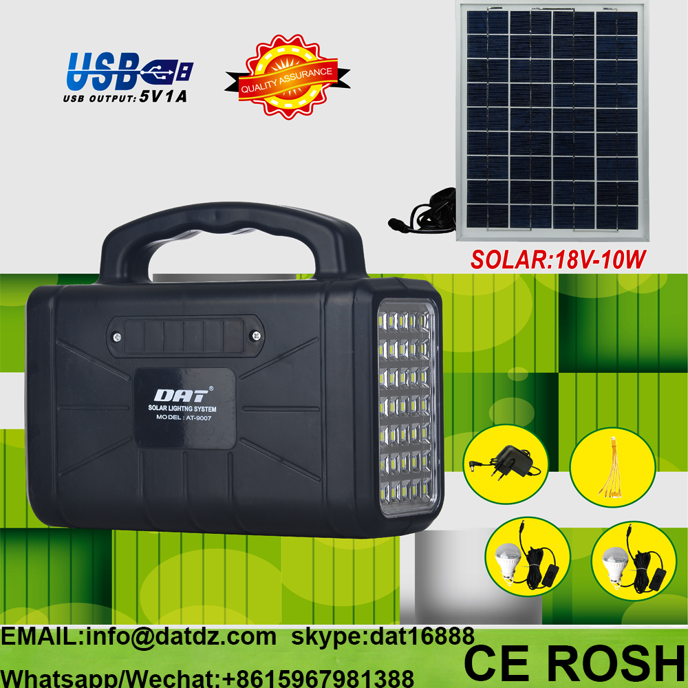 AT-9007Small mini rechargeable led home lighting Off-grid solar power system solar energy system