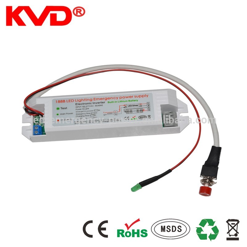 KVD LED panel light emergency kit 6w 12w 20w 25w 30w rechargeable emergency lamp driver