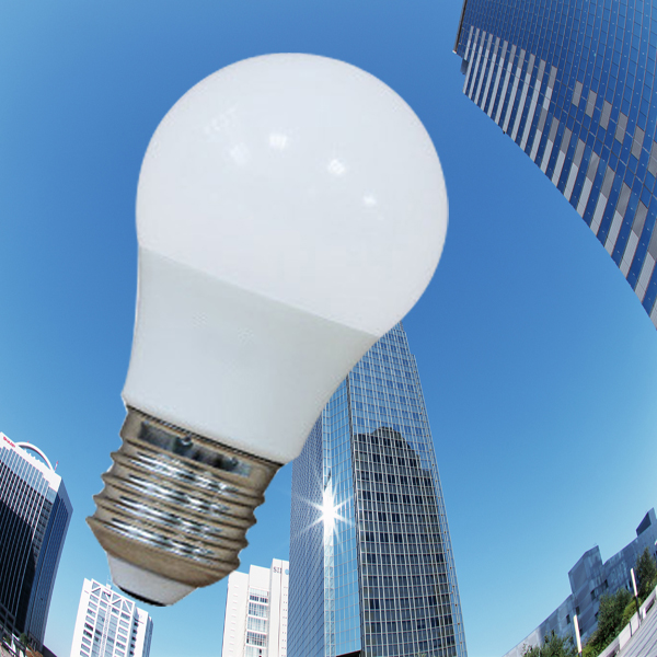 E27/B22 AC100-265V led lighting bulb PC cover led the lamp Plastic+Aluminum led bulb for home