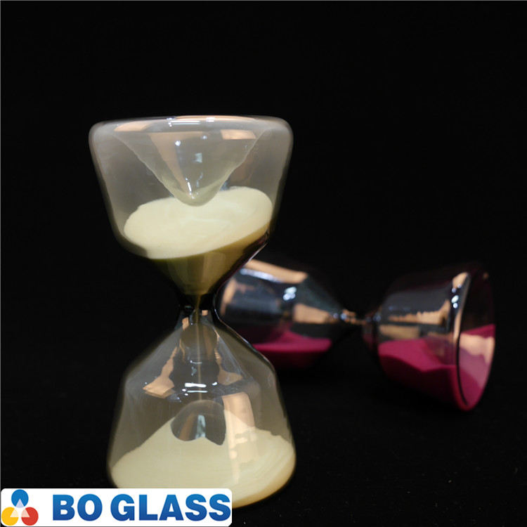 China manufacture borosilicate glass sand clock