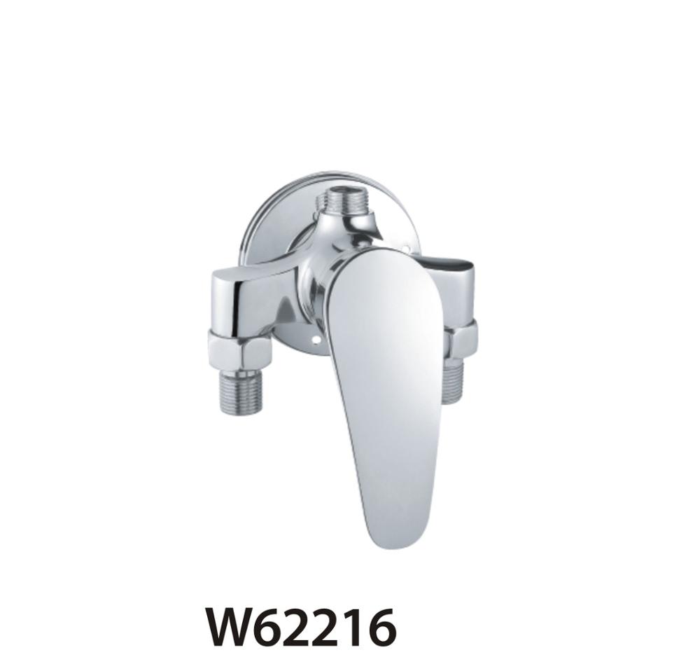 Shower room faucet with two hole