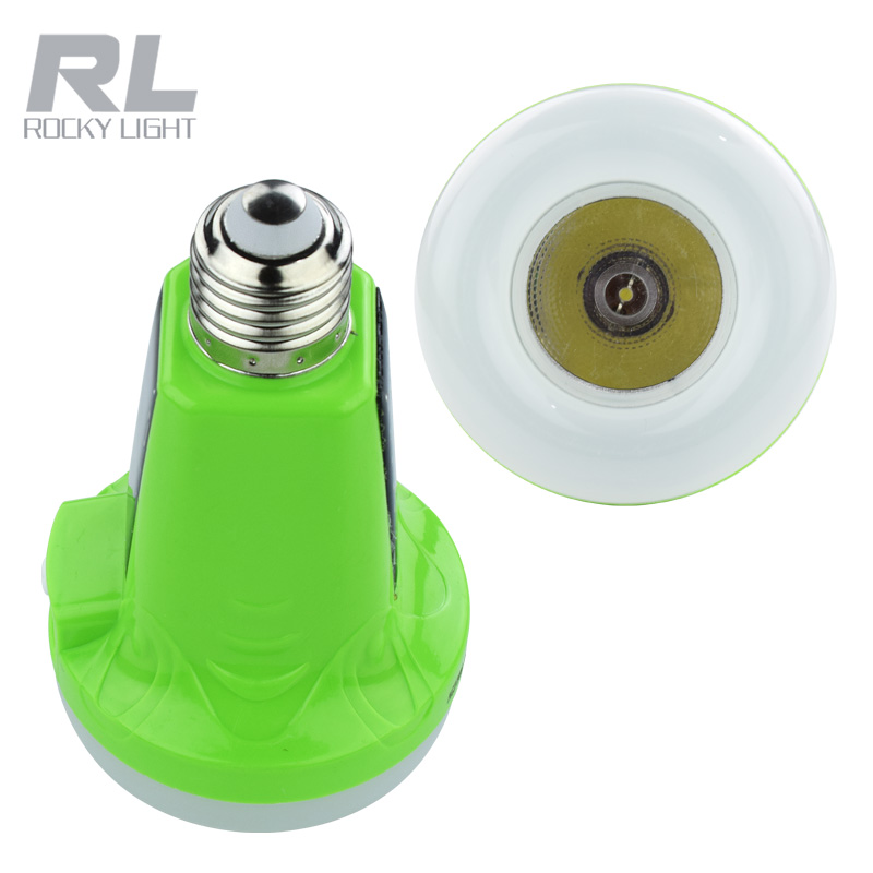 12W 18W two colours Portable Solar Powered LED Flashlight Light Emergency Bulb