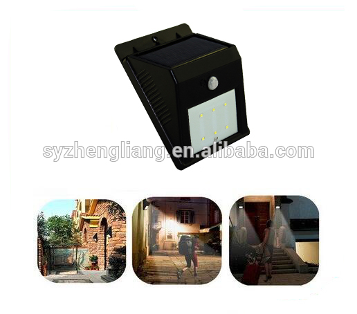 10LED PIR solar wall light