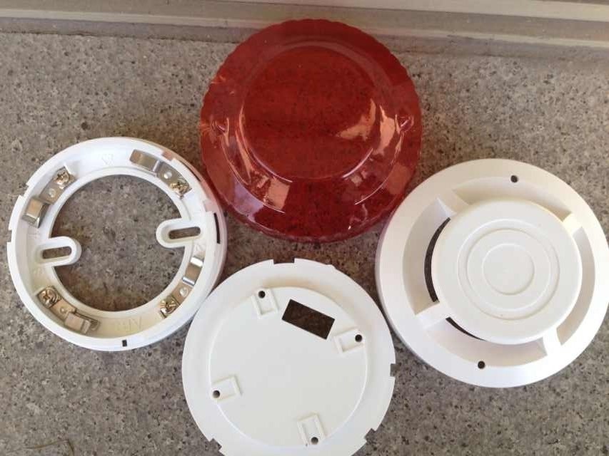 plastic parts producer smoke chamber enclosure smoke detector plastic housing