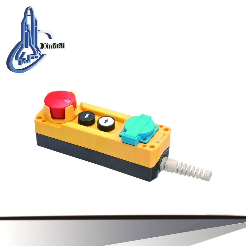 european socket and hoist remote push button control box switch IP44 250V XDL85-JB481F