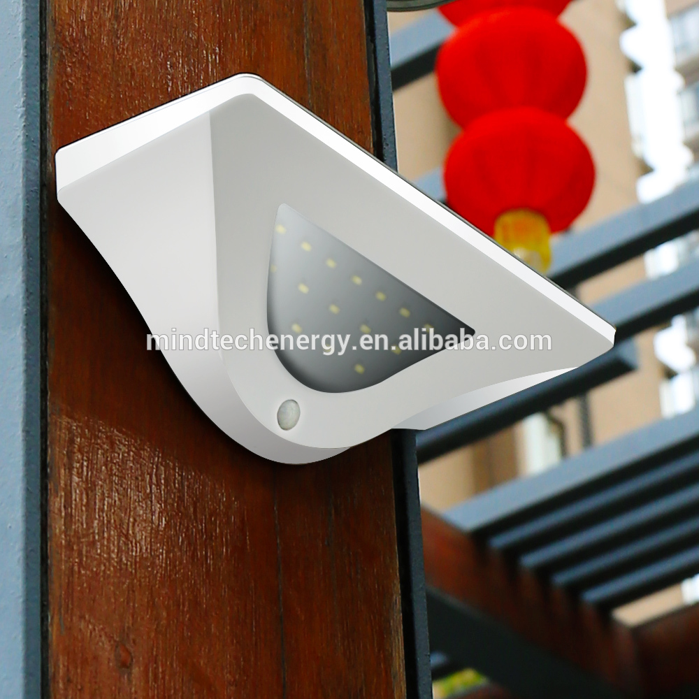 High quality solar sensor wall led light garden