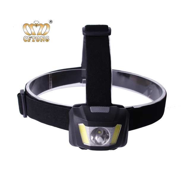 New 3W+2COB Outdoor Hiking Light Portable COB LED Headlamp