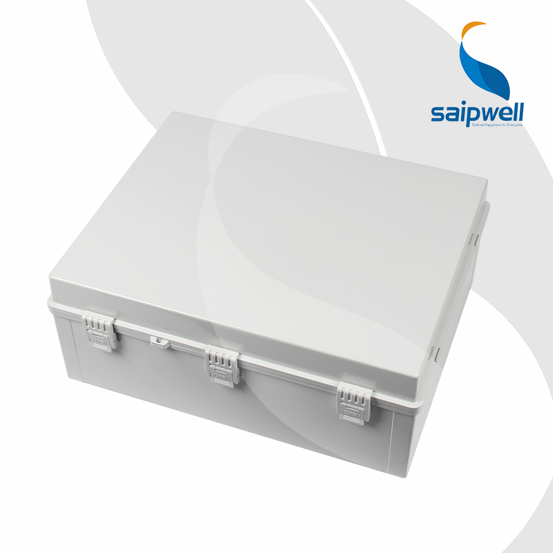 SAIPWELL Y IP66 SP-PCG-504020 500*400*200 ABS Plastic Waterproof With Metal Clasp Outdoor Use Electrical Power Distribution Box