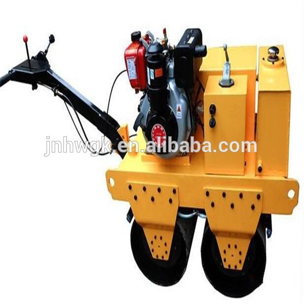 HW cheap Price Small Soil Compactor Vibratory Roller double Wheel Road Rollers