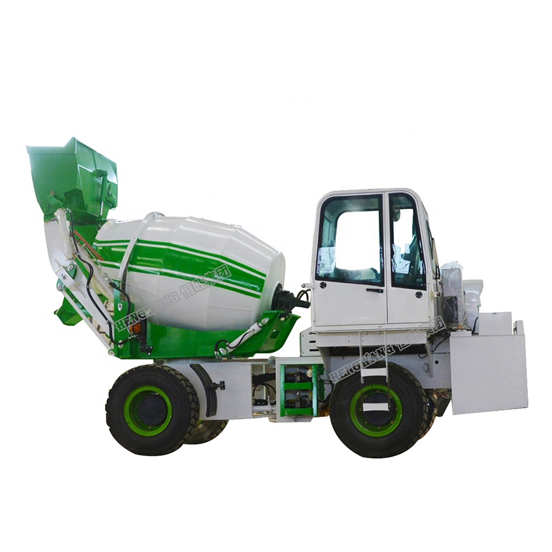 2 cubic self loading concrete mixer truck price