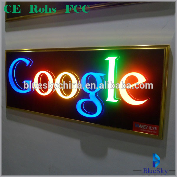 LED advertising front light 3d acrylic letter / plexiglass letter