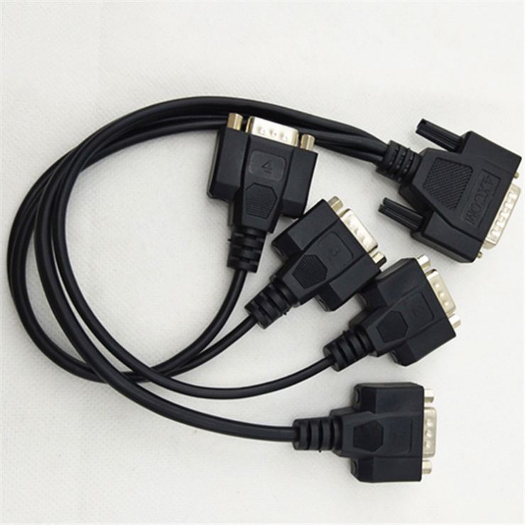 Factory Price 4 Port DB26 Male to DB9 Female Cable For POS terminal, CP104UL