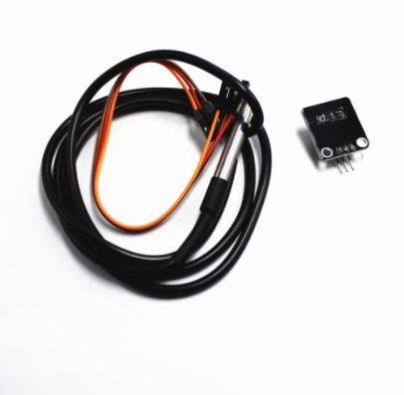 Temperature Sensor Module Kit Waterproof 100CM Digital Sensor Cable Stainless Steel Probe Terminal Adapter
