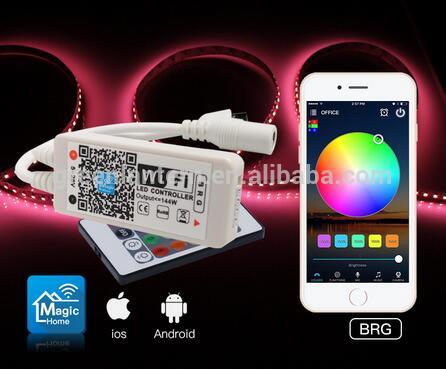 High quality Smartphone mini wifi rgb controller for led strips 60 led/m