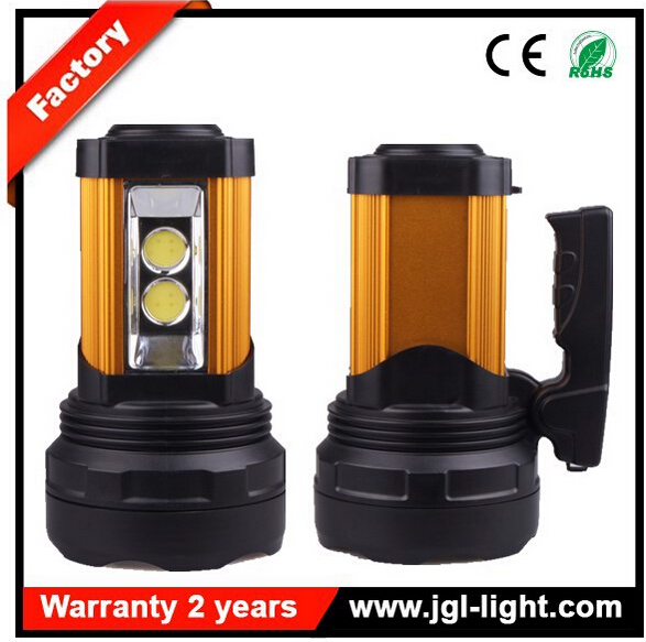 rechargeable outdoor high power searchlight5JG-A398 maintenance work light with handle and side warning light
