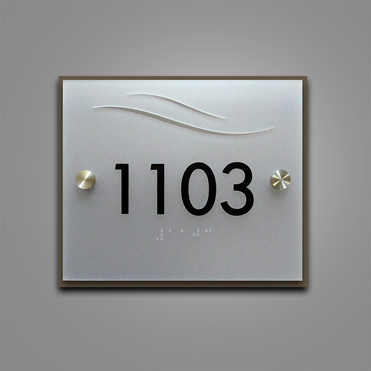 Any size of stainless steel metal signage all size hotel door room number sign plate for street