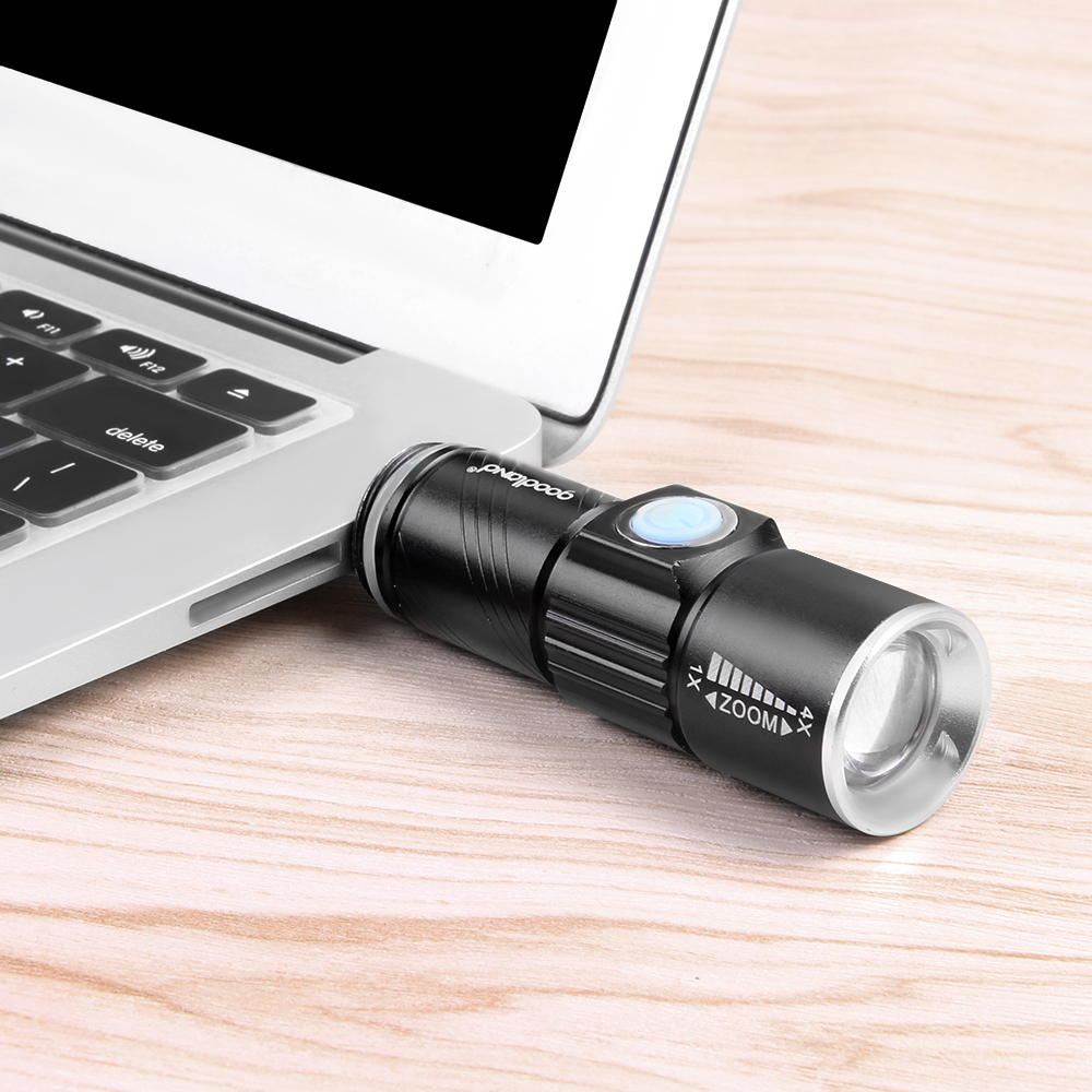 Mini USB LED Flashlight Rechargeable Built-in Battery Q5 Handy Powerful Flashlight 3-Modes Zoomable LED Torch Light Lanterna