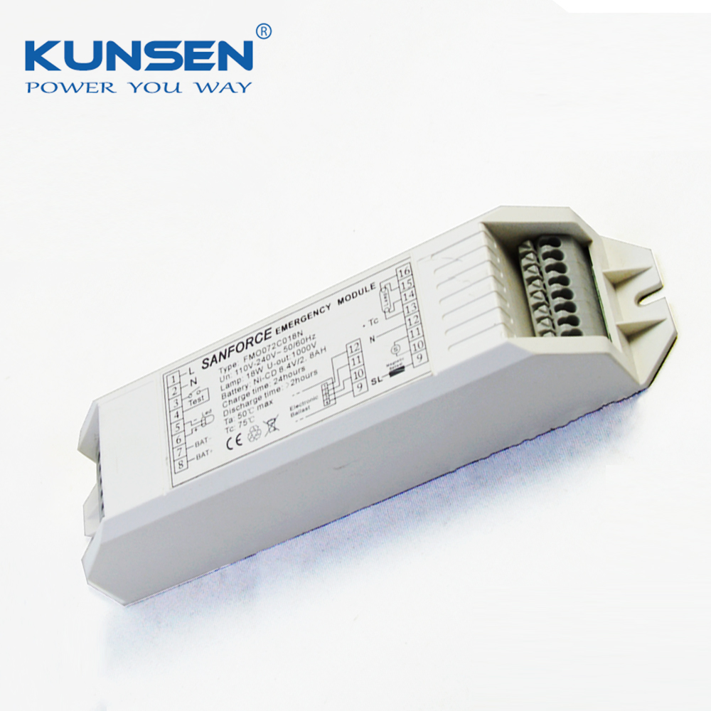 7.2V Automatic Adjustment Output Current Led Emergency Kit For Fluorescent Lamp