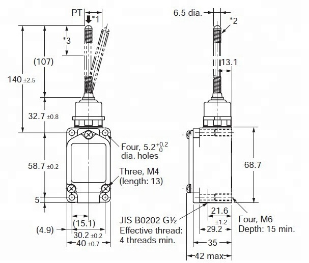 Factory supply IEC947-5-1 oil resistant WLNJ types of electrical 380v optical limit switch