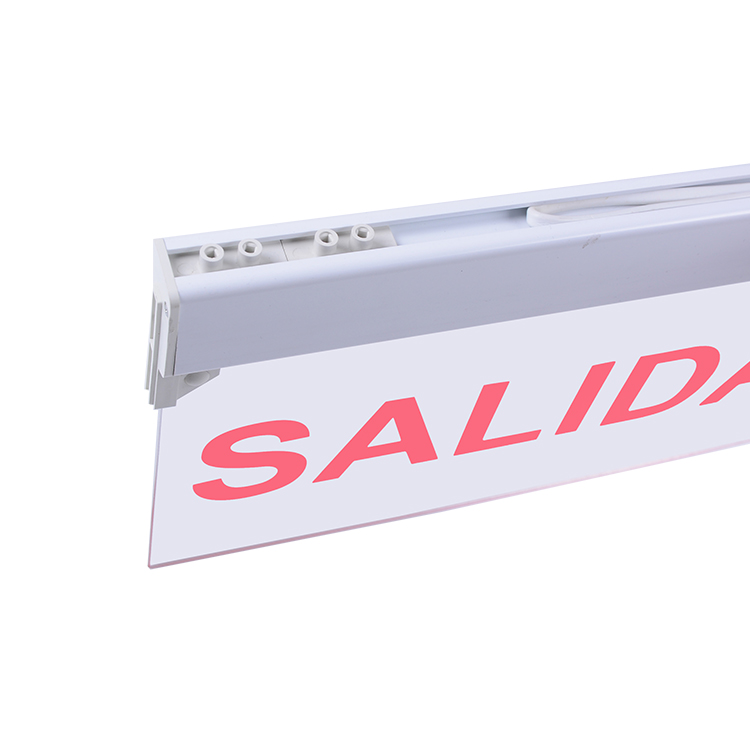 Spanish single or double face design Salida led emergency acrylic exit sign lights