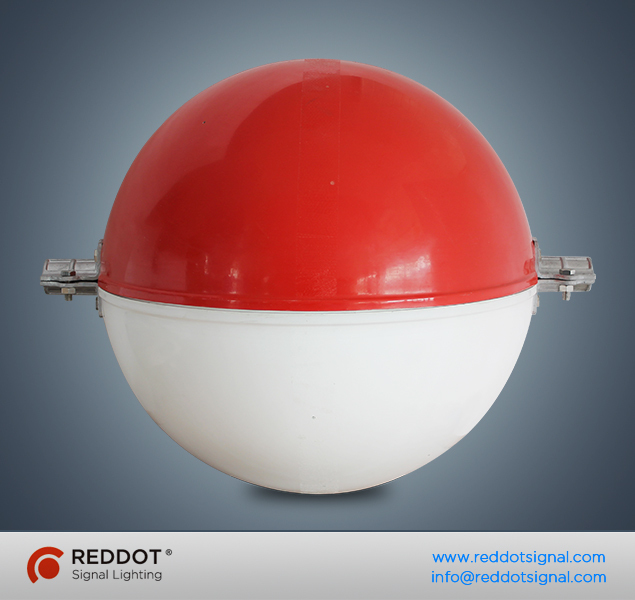 Powerline Marker/Aerial marker ball for transmission line/aircraft warning marker