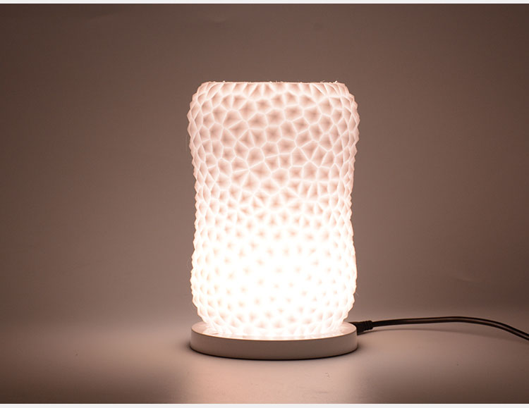 rechargeable warm and cool White dimmable 3D print ABS material LED night light
