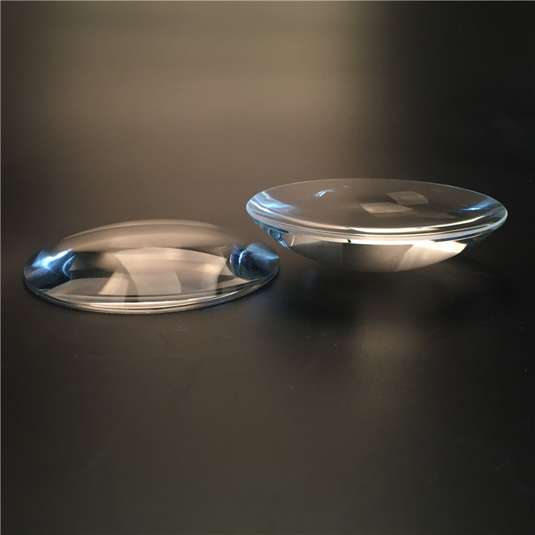 Factory pressed led borosilicate glass lens with high quality