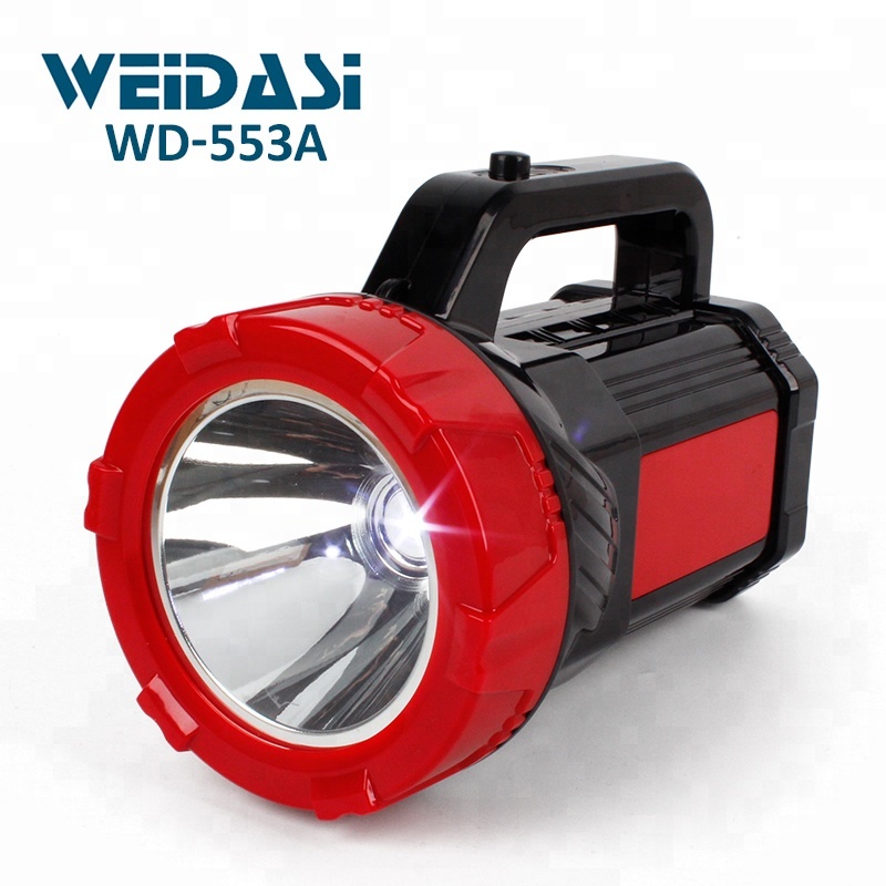 rechargeable led light flashlight powerful searchlight for wholesale