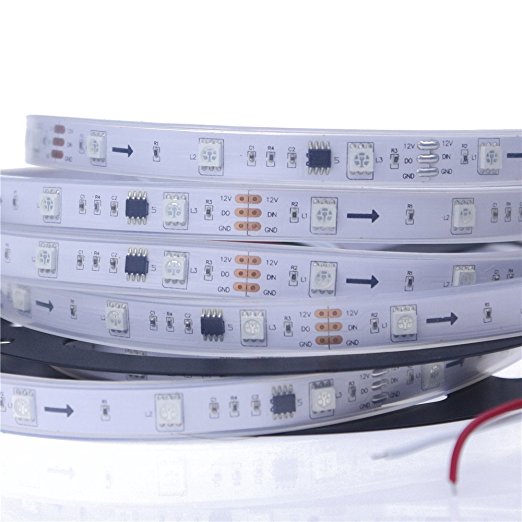 New 5050 SMD RGB 30LED/M Strip Light WS2811 IC Chasing Magic Dream Color Lights with factory price