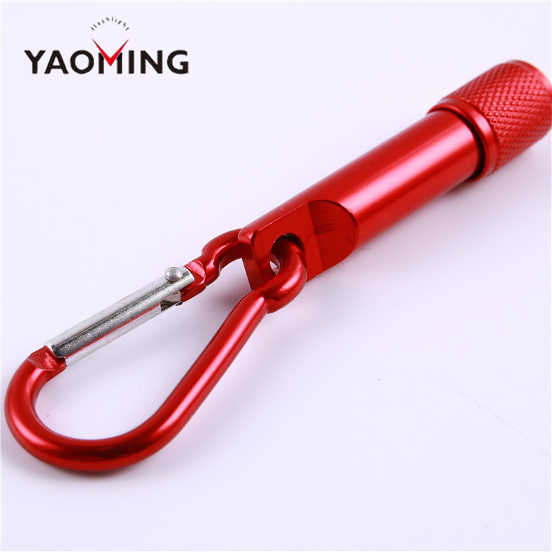 Promotional Cheap Christmas Aluminum Gift wholesale OEM Mini 1 Led Keychain flashlight Keyring Torch Led Light Keychains