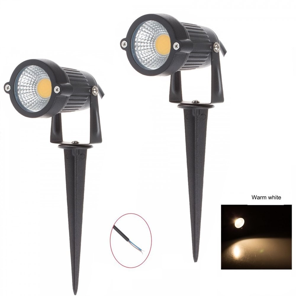IP65 Outdoor Garden LED AC220V 110V DC/AC 12V 5W COB Lawn Pond Path Landscape 7w led spike light