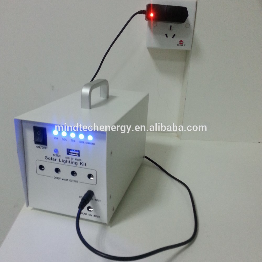 Indoor mini solar photovoltaic system for home lighting