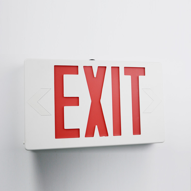 Optional red or green letters strip exit sign North American standard led emergency exit light