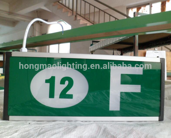 CE ROHS 150 minutes Backup time Double sided led aluminum exit sign