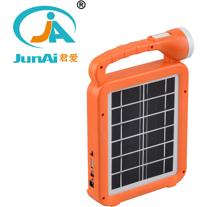 Mini panel solar para luz led usb de emergencia panel solar con bombilla panel solar para cargar JA-2003