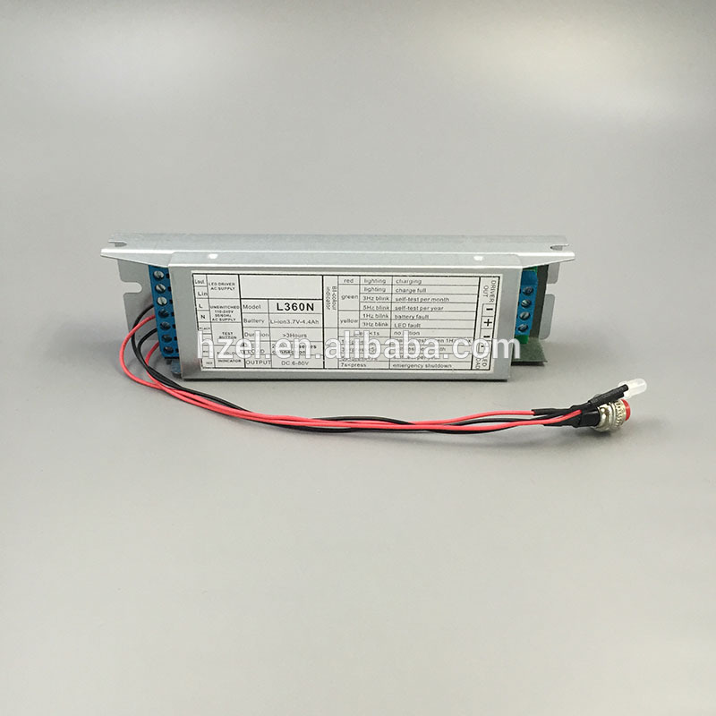 Li-ion Battery Operated Emergency Power Source For LED Fixtures