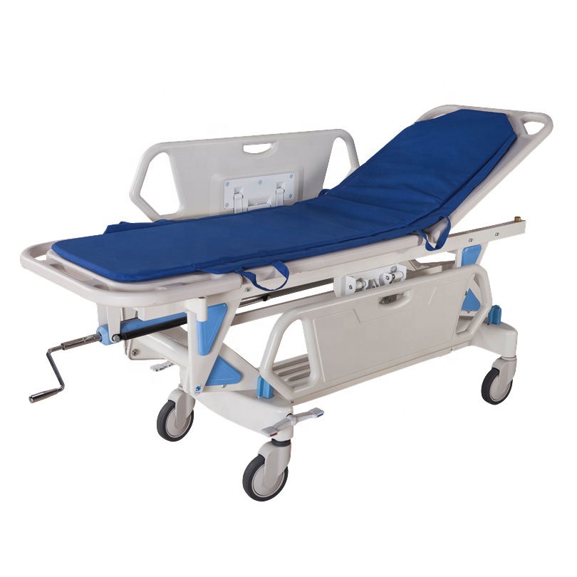 Hospital critical Hydraulic transport emergency stretchers patient transport emergency recovery trolley stretcher