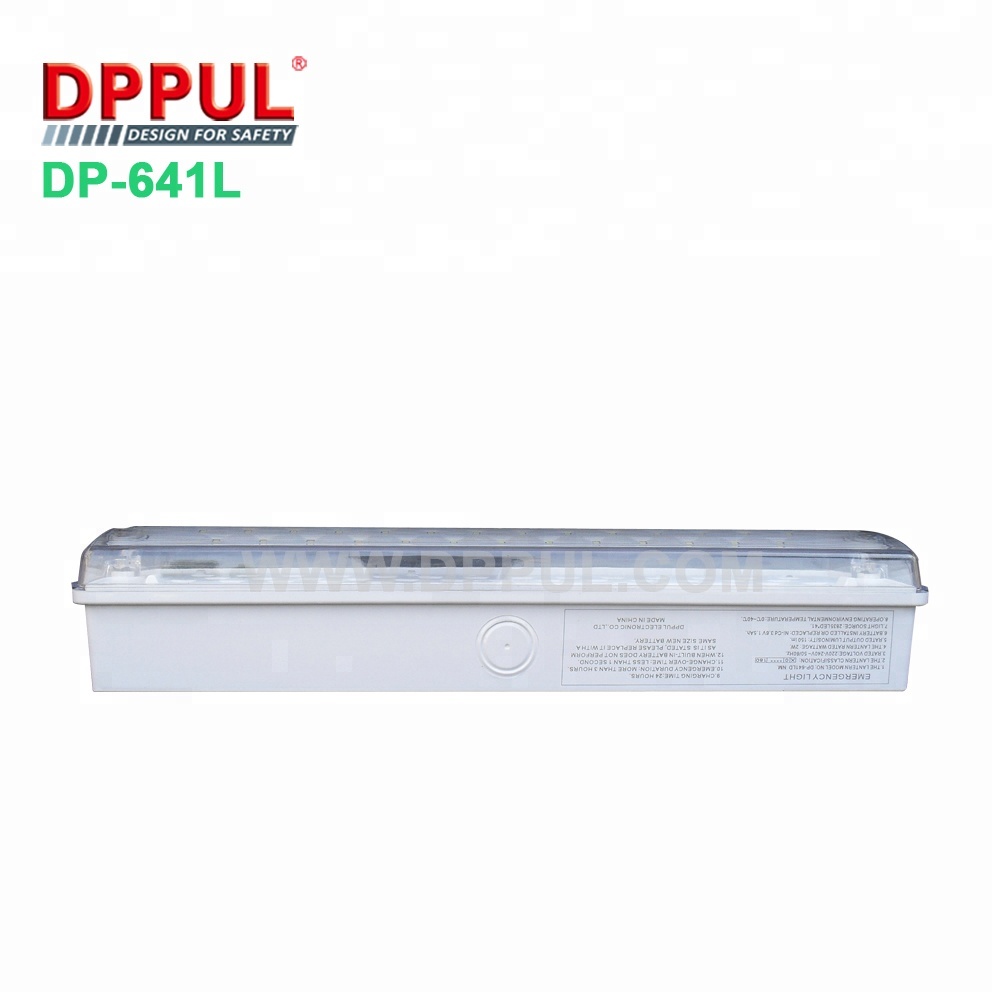 Industrial grade IP65 waterproof and dustproof flame retardant grade pc plastic shell waterproof industrial emergency light