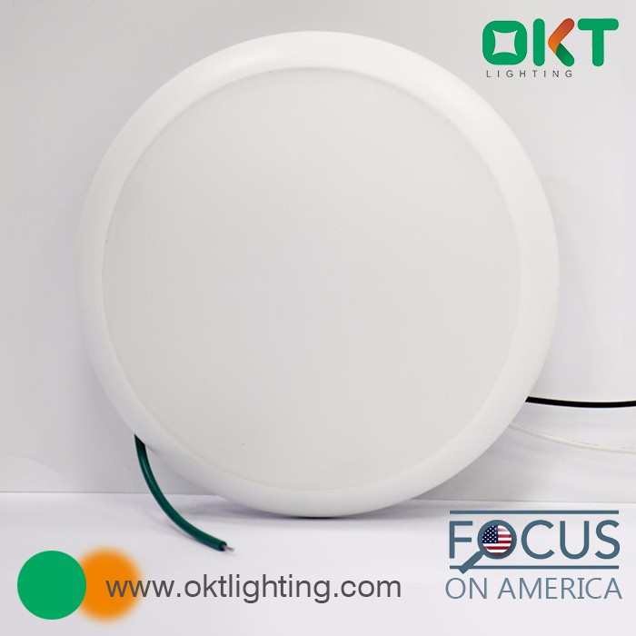 White 6 Inch 120V Dimmable LED Surface Mount Down Disk Light