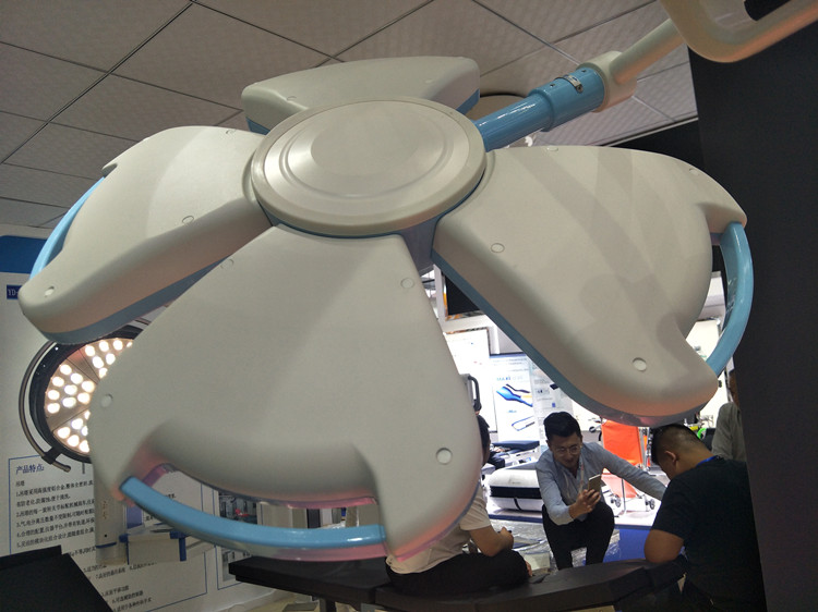 Double head led operating light in hospital operation room surgical lamp