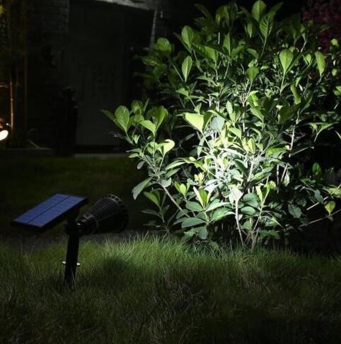 Outdoor Waterproof  ABS 12V 4leds 2w LED Solar Garden Light