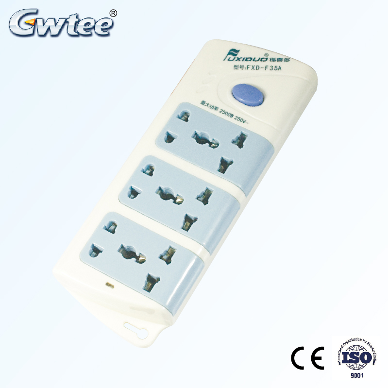 popular power socket bar with hanged hole FXD-F35A