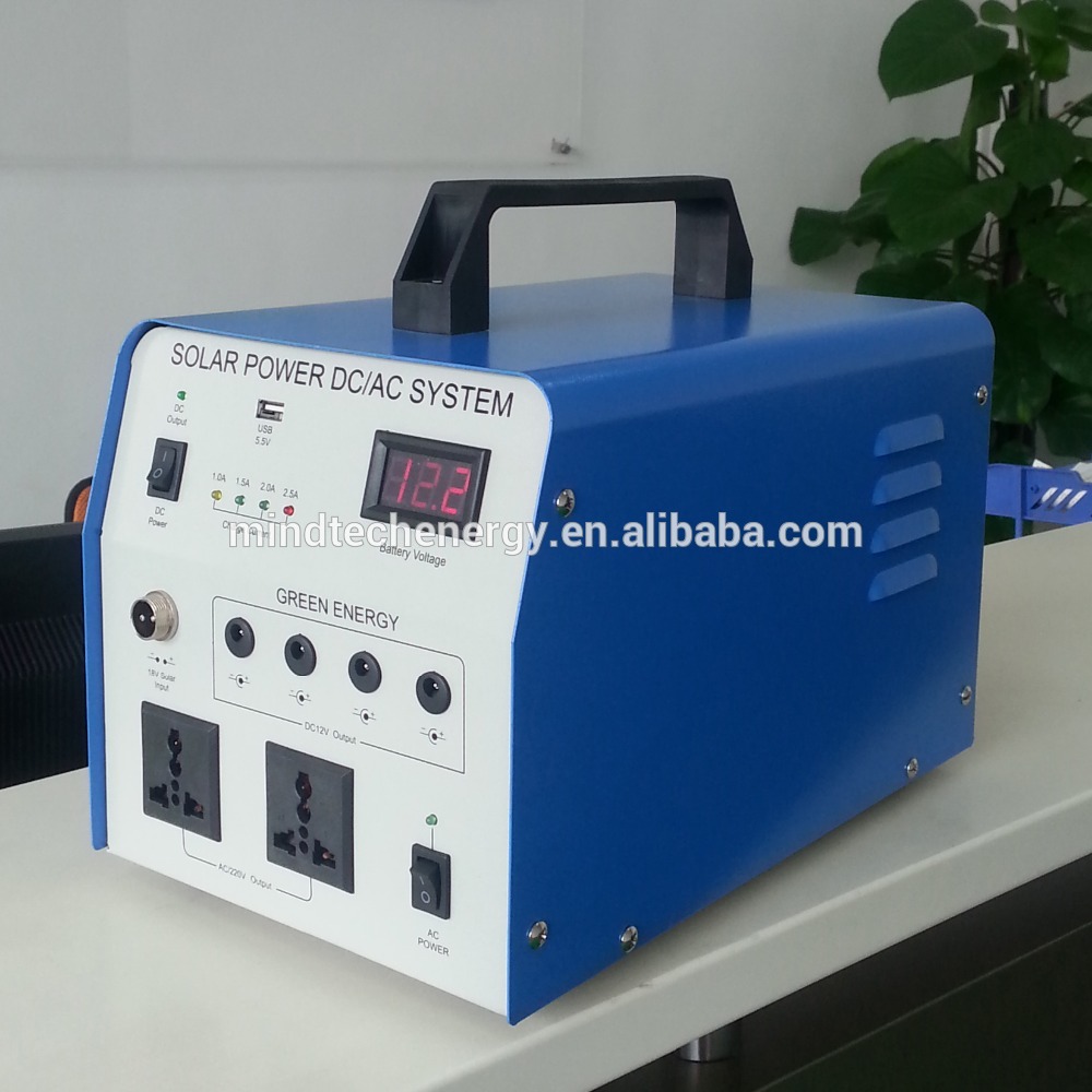 40W poly panel AC DC inverter solar energy power system for home use