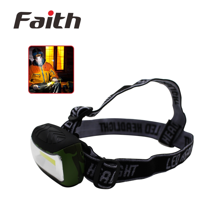 Best 3W COB LED Hiking Adjustable Outdoor Headlamp With AAA Battery