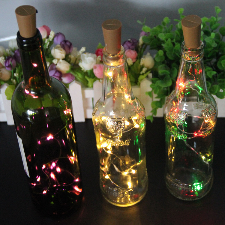 Cork Shaped Led String Light Starry Light Wine Bottle Lamp For Party