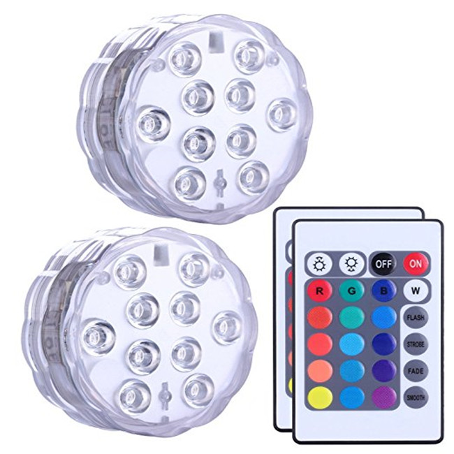 Event Party wedding table Remote Controlled RGB Changing Waterproof Home Decoration Multi Color Submersible Led Lights