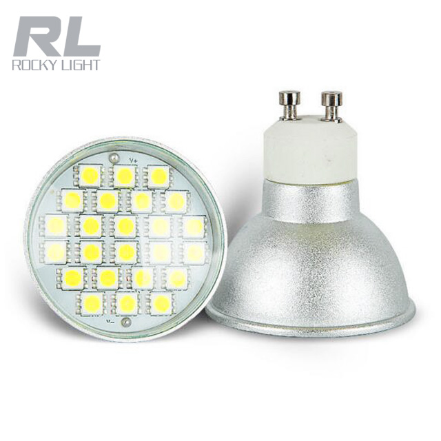 LED GU10 Spotlight 3W,50W Halogen Equivalent,MR16 E27 lamp dimmable IC driver glass spotlight