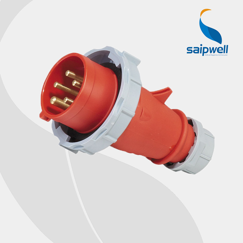 SAIPWELL Y Electrical 5 Pin 63Amps Waterproof Socket, Male And Female Industrial Plug And Socket